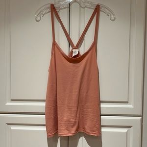 Lucky Brand Camisole Tank Top Pastel Peach Pink Size Medium NWT Style LVD34730B